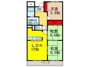 ゼアス真砂の物件間取画像